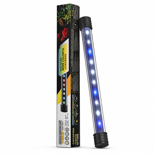 Coco Su Altı Lamba 40 Cm Beyaz Yüksek Güçlü Beyaz/ Mavi Led Ampuller